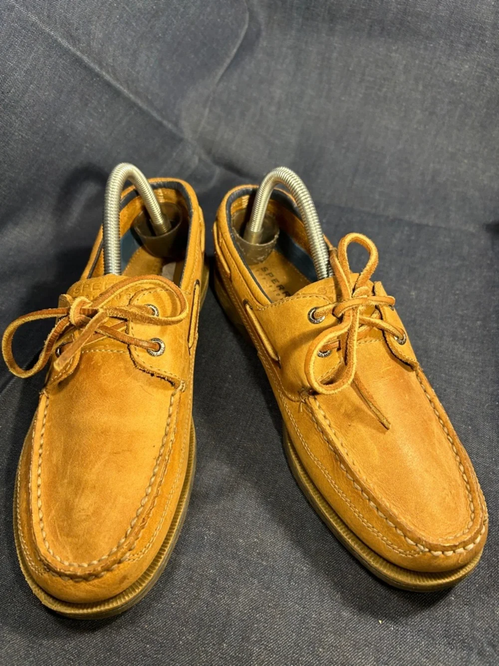 Sperry all leather top sliders loafers